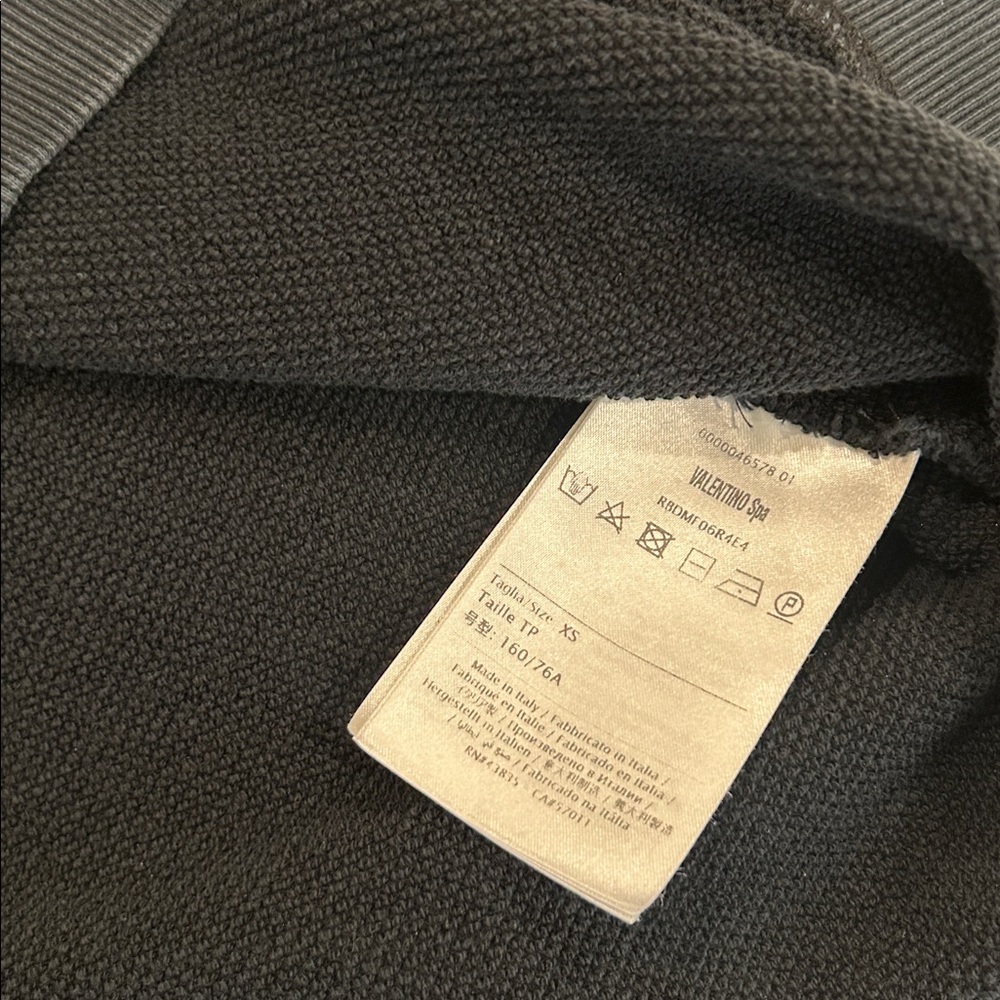 Valentino Navy Black Crewneck Sweatshirt - Picture 3 of 8